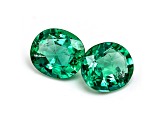 Zambian Emerald 8x7mm Oval Matched Pair 2.70ctw
