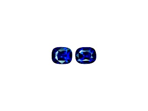 Sapphire 9.4x7.7mm Cushion Matched Pair 7.18ctw