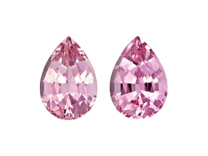 Pink Tourmaline 9x6.2mm Pear Shape Matched Pair 3.12ctw