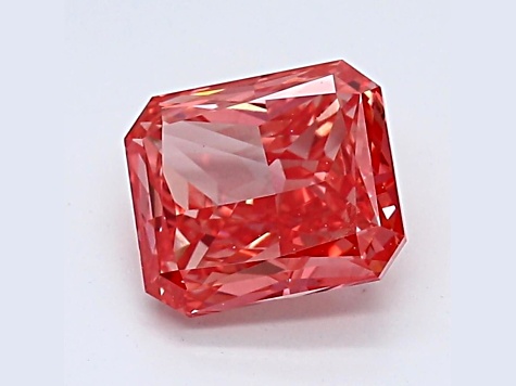 1.20ct Vivid Pink Radiant Cut Lab-Grown Diamond VS1 Clarity IGI Certified