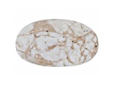 White Horse Agate 22.5x13mm Oval Cabochon 15.06ct