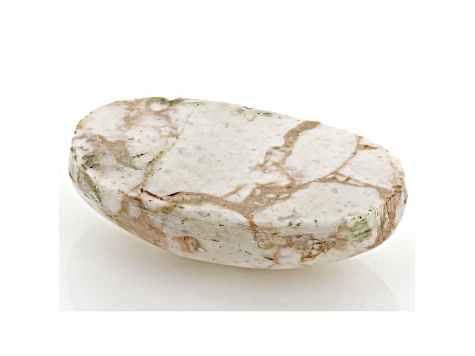 White Horse Agate 22.5x13mm Oval Cabochon 15.06ct