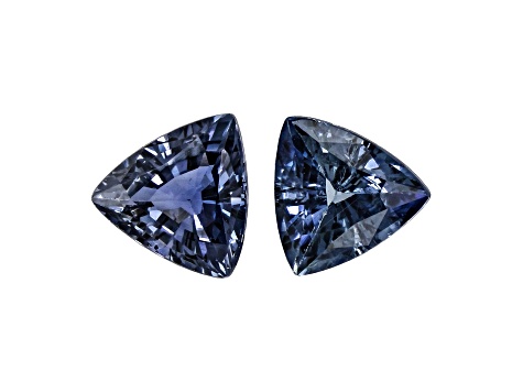 Sapphire 3.7mm Trillion Matched Pair 0.40ctw