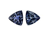 Sapphire 3.7mm Trillion Matched Pair 0.40ctw