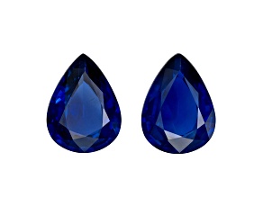 Sapphire 8x6mm Pear Shape Matched Pair 2.40ctw