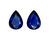 Sapphire 8x6mm Pear Shape Matched Pair 2.40ctw