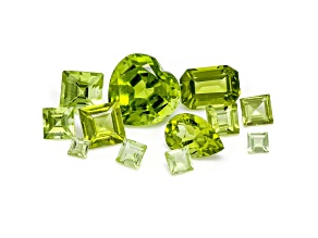 Peridot Mixed Shape Faceted Parcel 4.00ctw