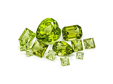 Peridot Mixed Shape Faceted Parcel 4.00ctw