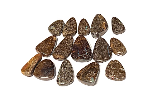 Australian Boulder Opal Free-Form Cabochon Set of 15 167ctw