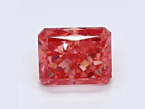 1.15ct Vivid Pink Radiant Cut Lab-Grown Diamond VS2 Clarity IGI Certified