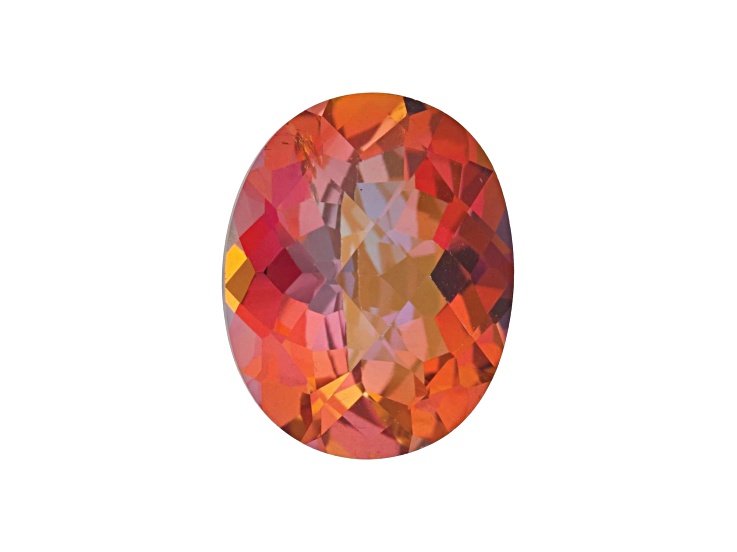 Mystic Topaz 10x8mm Oval Checkerboard 3.75ct