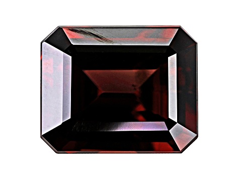 Red Zircon 12x10mm Emerald Cut 7.50ct