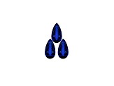 Tanzanite 5x3mm Pear Shape Set of 3 0.54ctw