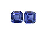 Sapphire 6mm Emerald Cut Matched Pair 2.00ctw