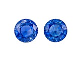 Sapphire 5.5mm Round Matched Pair 1.73ctw