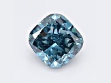 0.80ct Deep Blue Cushion Lab-Grown Diamond SI1 Clarity IGI Certified