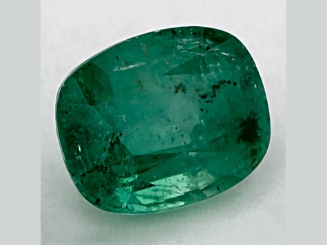 Zambian Emerald 6.9x5.6mm Cushion 1.15ct