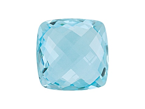 Sky Blue Topaz 10mm Checkerboard Cushion 5.00ct