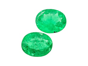 Colombian Emerald 7.5x6.0mm Oval Matched Pair 1.92ctw