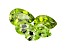 Peridot Calibrated Pear Shape Set of 5 5.00ctw