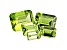 Peridot Calibrated Emerald Cut Set of 5 6.00ctw