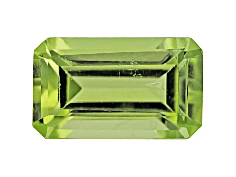 Peridot Calibrated Emerald Cut Set of 5 6.00ctw