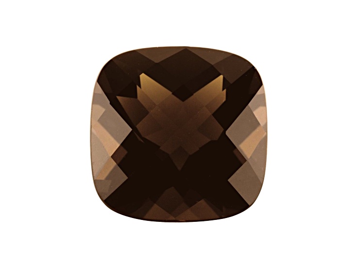 Smoky Quartz 9mm Checkerboard Cushion 2.65ct