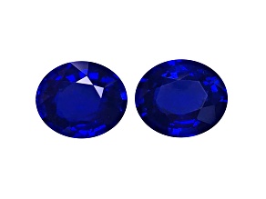 Sapphire 13.61x11.42mm Oval Matched Pair 20.59ctw