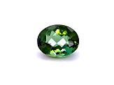 Green Tourmaline 10x8mm Oval Checkerboard Cut 2.89ct