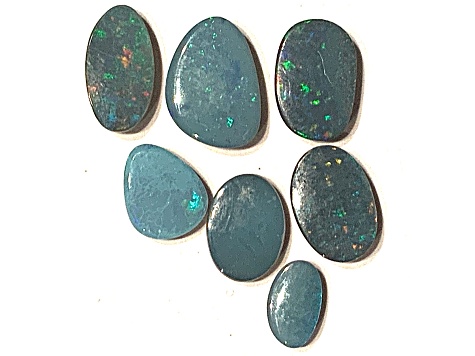 Opal on Ironstone Free-Form Doublet Parcel 4.90ctw