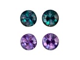 Alexandrite 3.3mm Round Matched Pair 0.37ctw