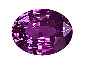 Purple Sapphire Loose Gemstone Unheated 9.2x7.1mm Oval 2.4ct