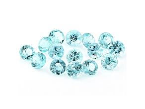 Paraiba Tourmaline 1.5mm Round Set of 15 0.26ctw