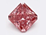 1.35ct Vivid Pink Radiant Cut Lab-Grown Diamond SI1 Clarity IGI Certified