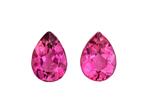 Pink Tourmaline 7x5mm Pear Shape Matched Pair 1.29ctw