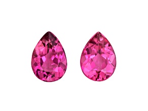 Pink Tourmaline 7x5mm Pear Shape Matched Pair 1.29ctw