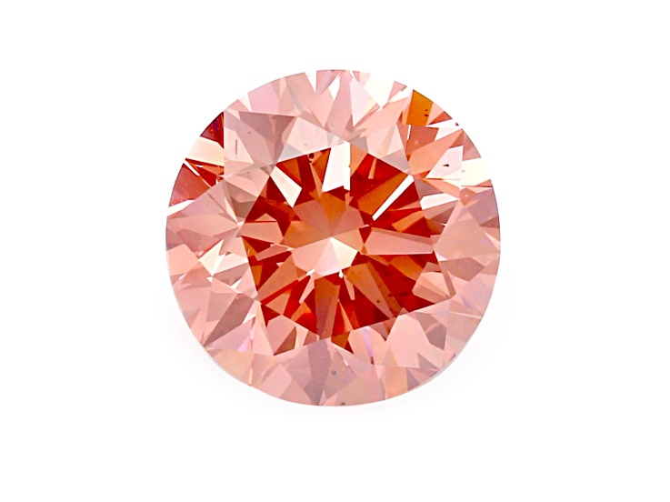 4.05ct Deep Pink Round Lab-Grown Diamond SI1 Clarity IGI Certified