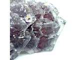 South African "Red" Fluorite with Pyrite 7x6cm Specimen