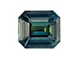 Teal Sapphire Unheated 9.97x8.73mm Emerald Cut 5.10ct