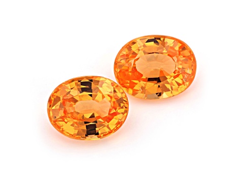 Spessartite Garnet 9.1x7.1mm Oval Matched Pair 5.69ctw