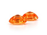 Spessartite Garnet 9.1x7.1mm Oval Matched Pair 5.69ctw