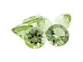 Arizona Peridot 3mm Round Set of 6 0.7ctw