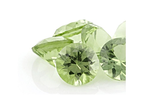 Arizona Peridot 3mm Round Set of 6 0.7ctw