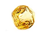 Citrine 12mm Round Concave Cut 4.90ct