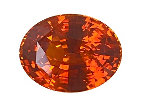 Orange Sapphire 16.7x13mm Oval 15.46ct