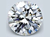 3ct Natural White Diamond Round, F Color, VS2 Clarity, GIA Certified