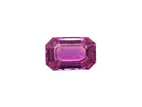 Pink Sapphire Unheated 6.9x4.5mm Emerald Cut 1.06ct