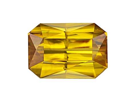 Yellow Zircon 10.3x7.2mm Radiant Cut 4.68ct