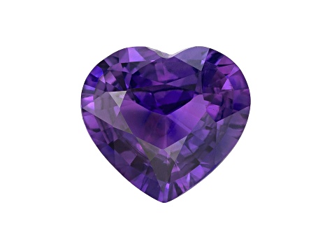 Purple Sapphire Unheated 7.18x6.61mm Heart Shape 1.17ct