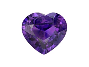 Purple Sapphire Unheated 7.18x6.61mm Heart Shape 1.17ct